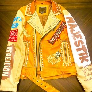 Majestik stylish biker jacket for Men perfect for party’s, & night club’s